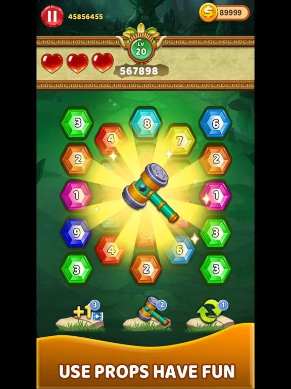 Изображение игры: Merge Hexagon Jewel