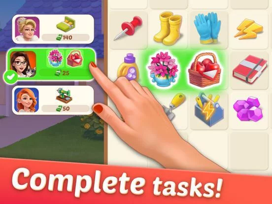 Изображение игры: DesignVille: Merge & Design