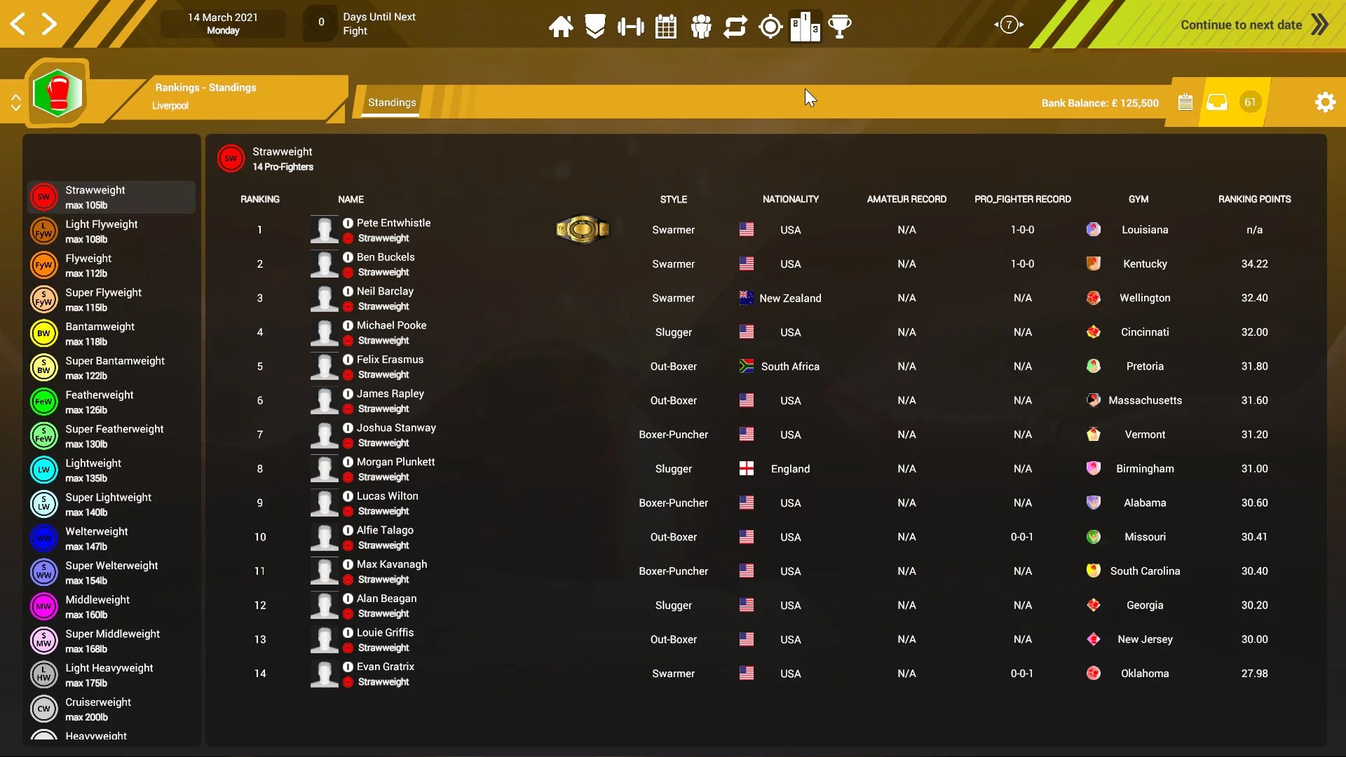 Изображение игры: Boxing Club Manager