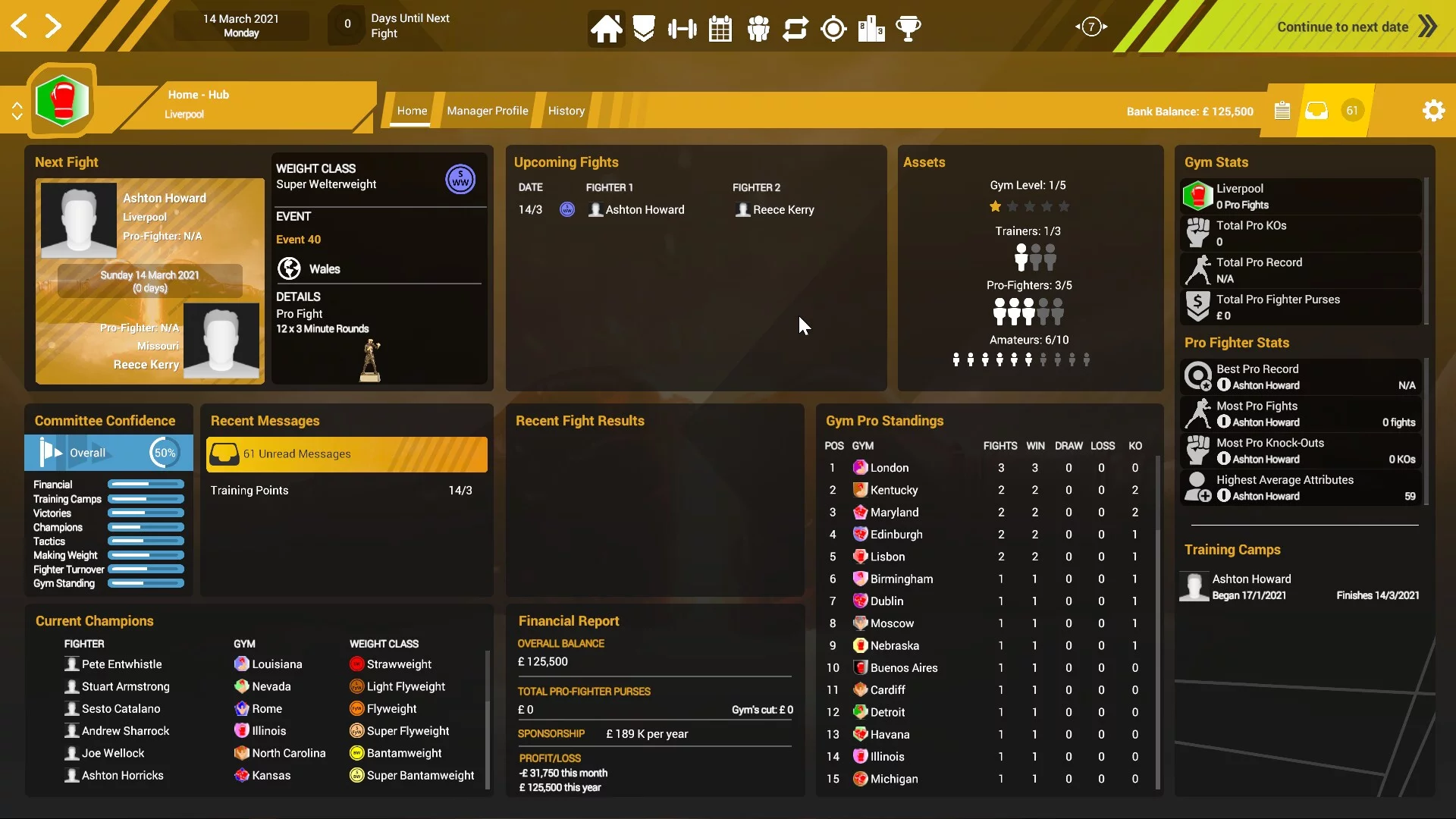 Изображение игры: Boxing Club Manager