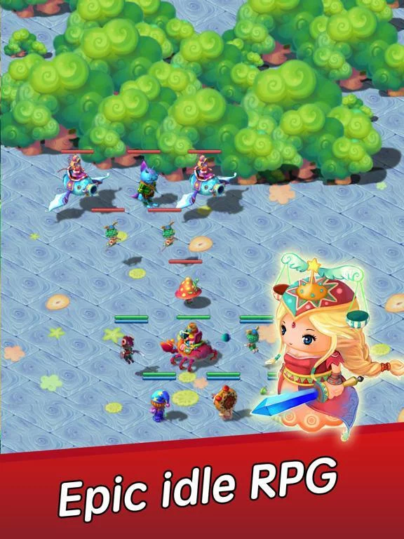 Изображение игры: Angel Town 8- idle RPG