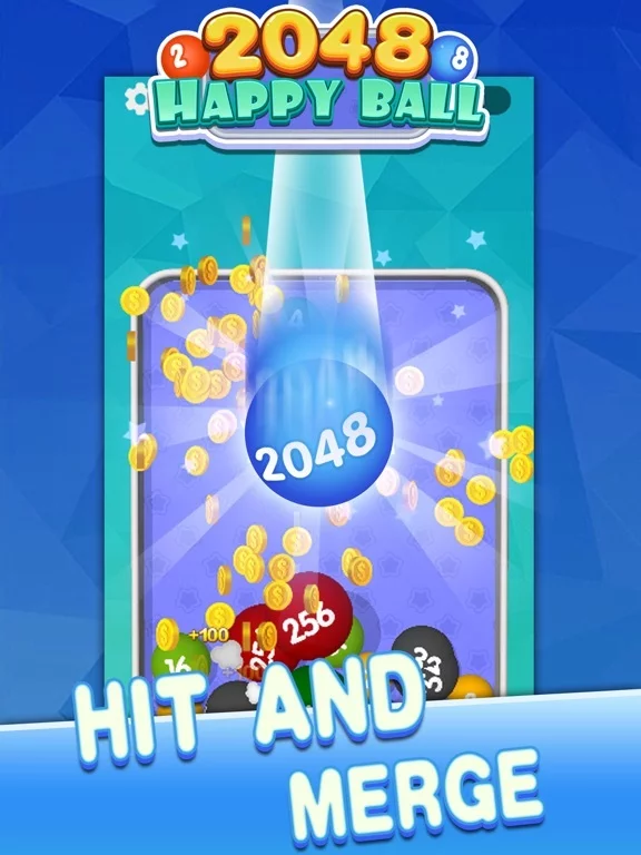 Изображение игры: Happy Ball 2048