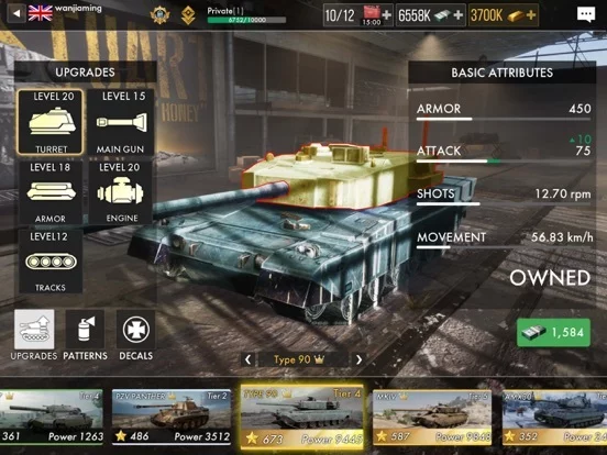 Изображение игры: Tank Warfare: PvP Blitz Game