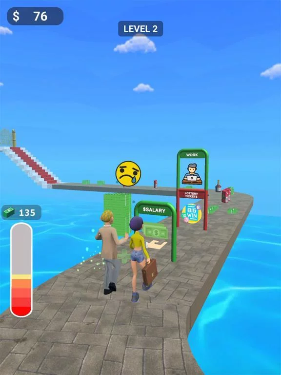 Изображение игры: Couple Run: Break Them Up 3D