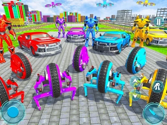 Изображение игры: Spider Wheel Robot War Game