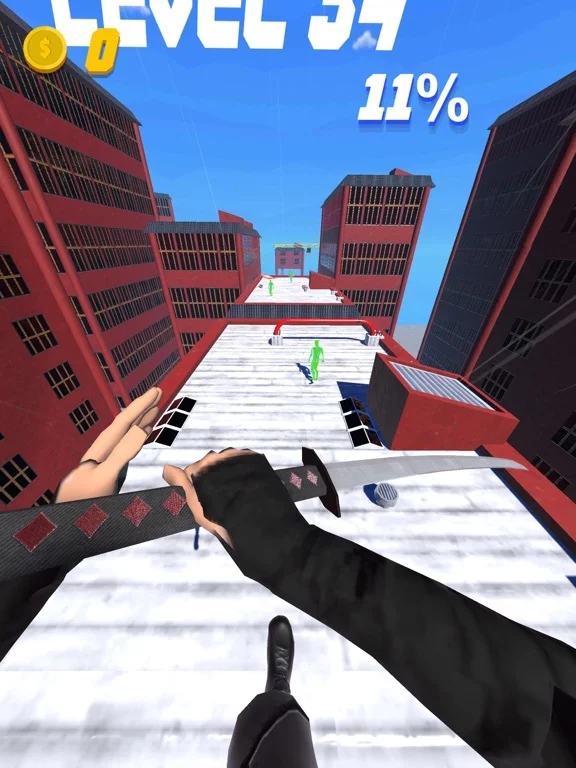 Изображение игры: Rooftop Ninja Run