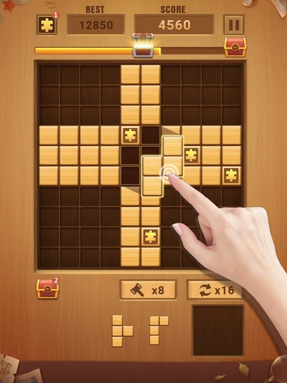 Изображение игры: Block Puzzle Wood Puzzle Game