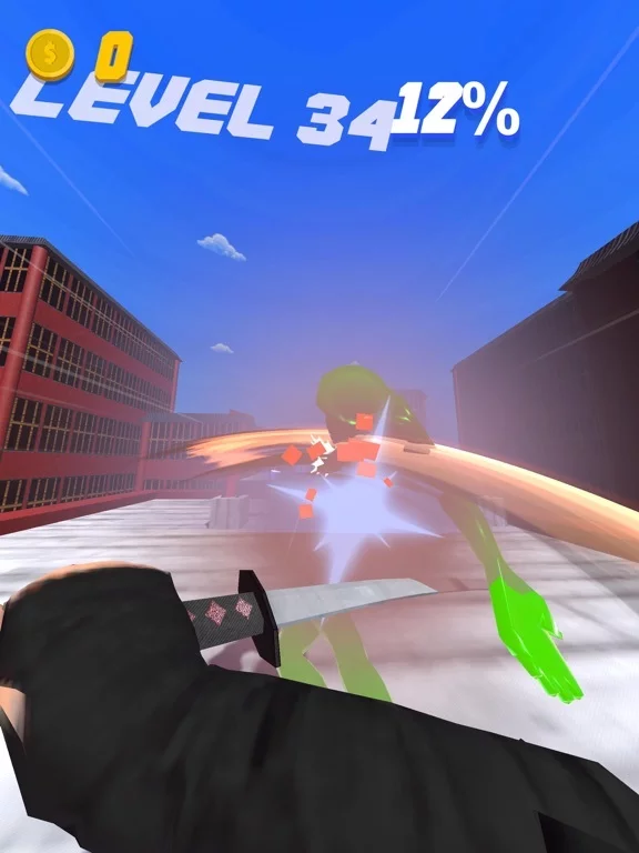 Изображение игры: Rooftop Ninja Run