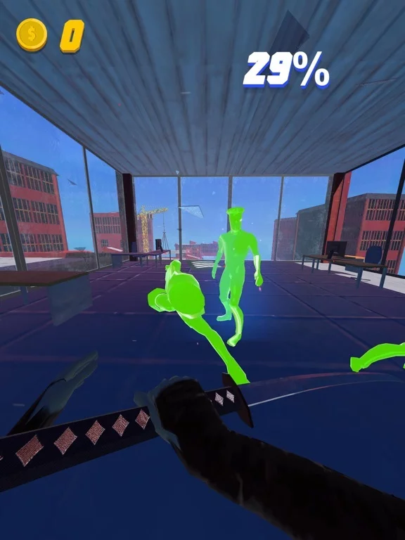 Изображение игры: Rooftop Ninja Run