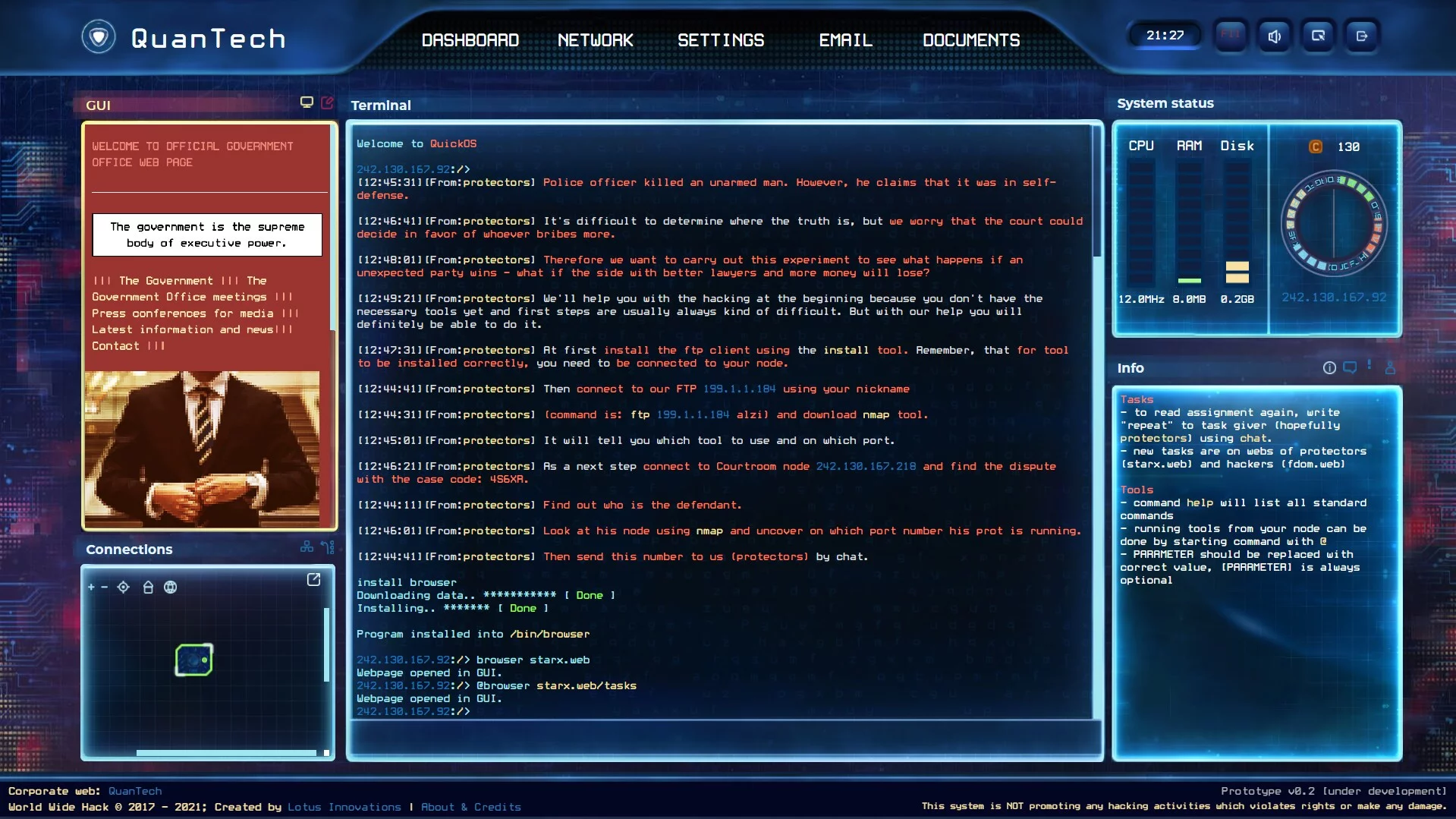 Изображение игры: World Wide Hack