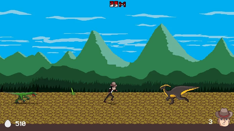 Изображение игры: Dinosaur Race