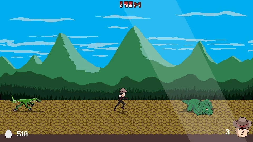 Изображение игры: Dinosaur Race