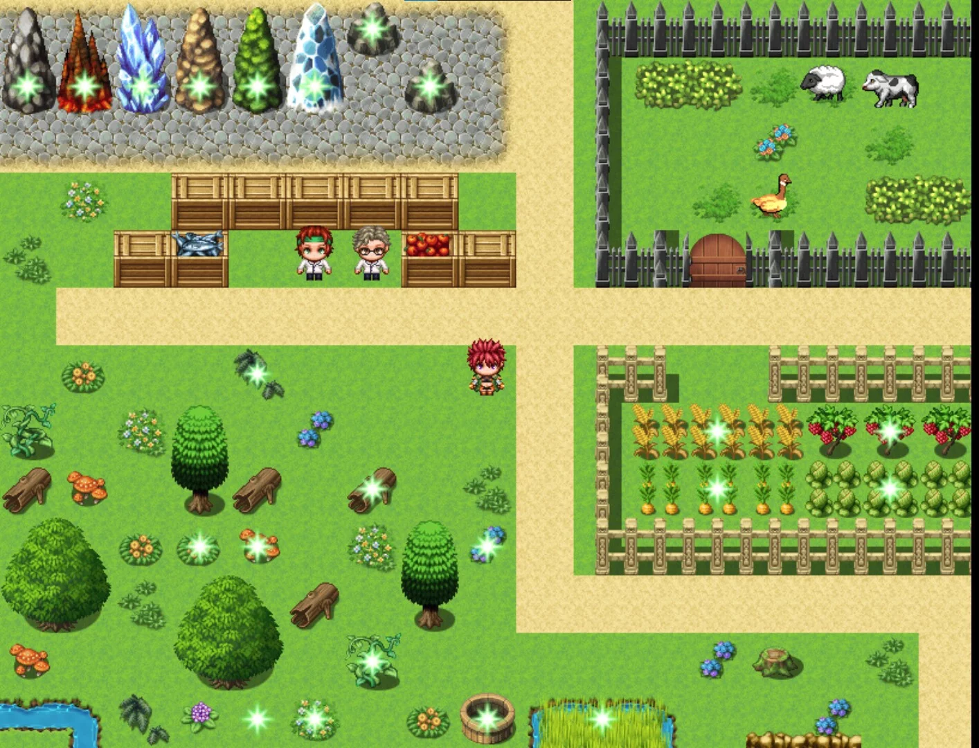 Изображение игры: Item synthesis and dungeon exploration