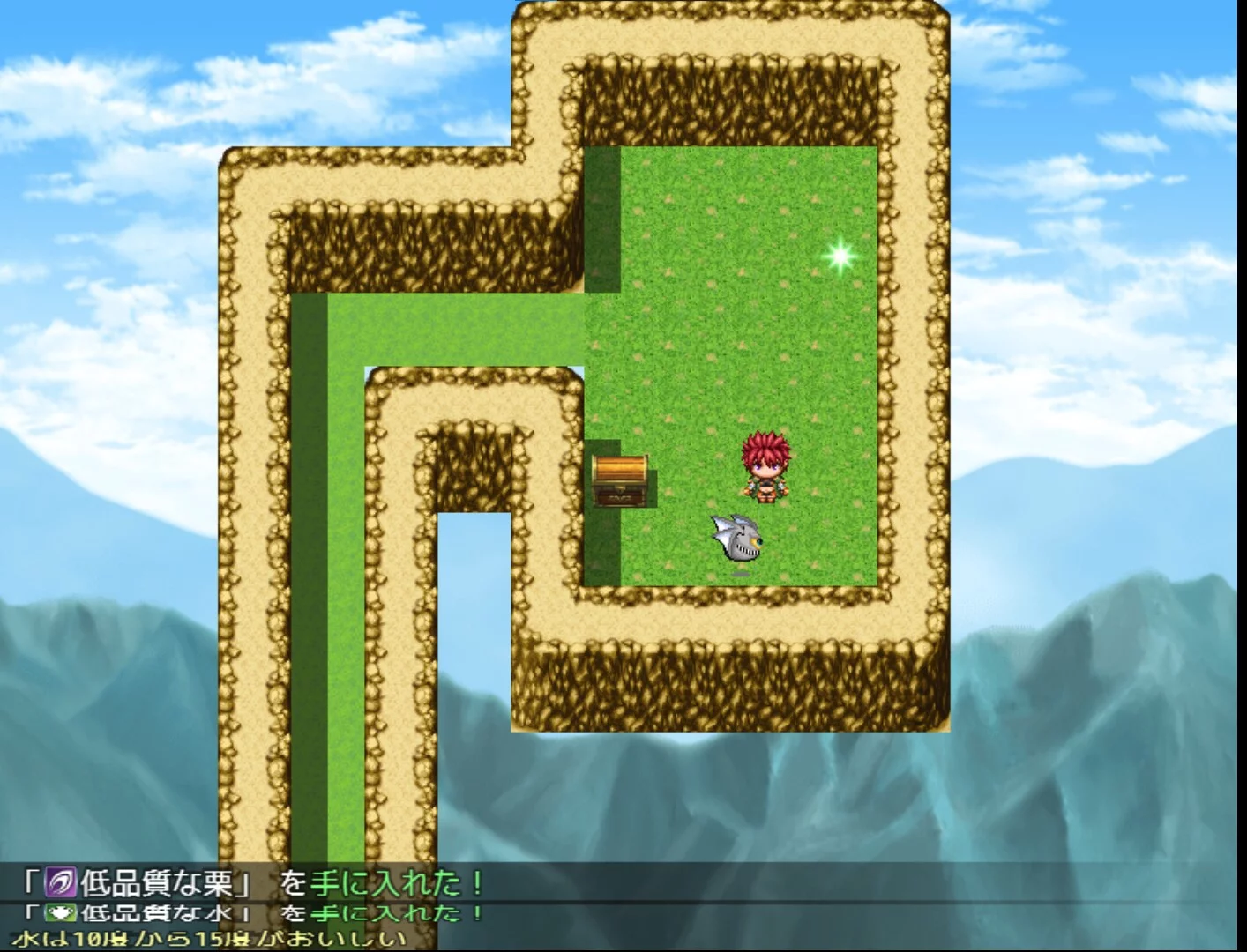 Изображение игры: Item synthesis and dungeon exploration