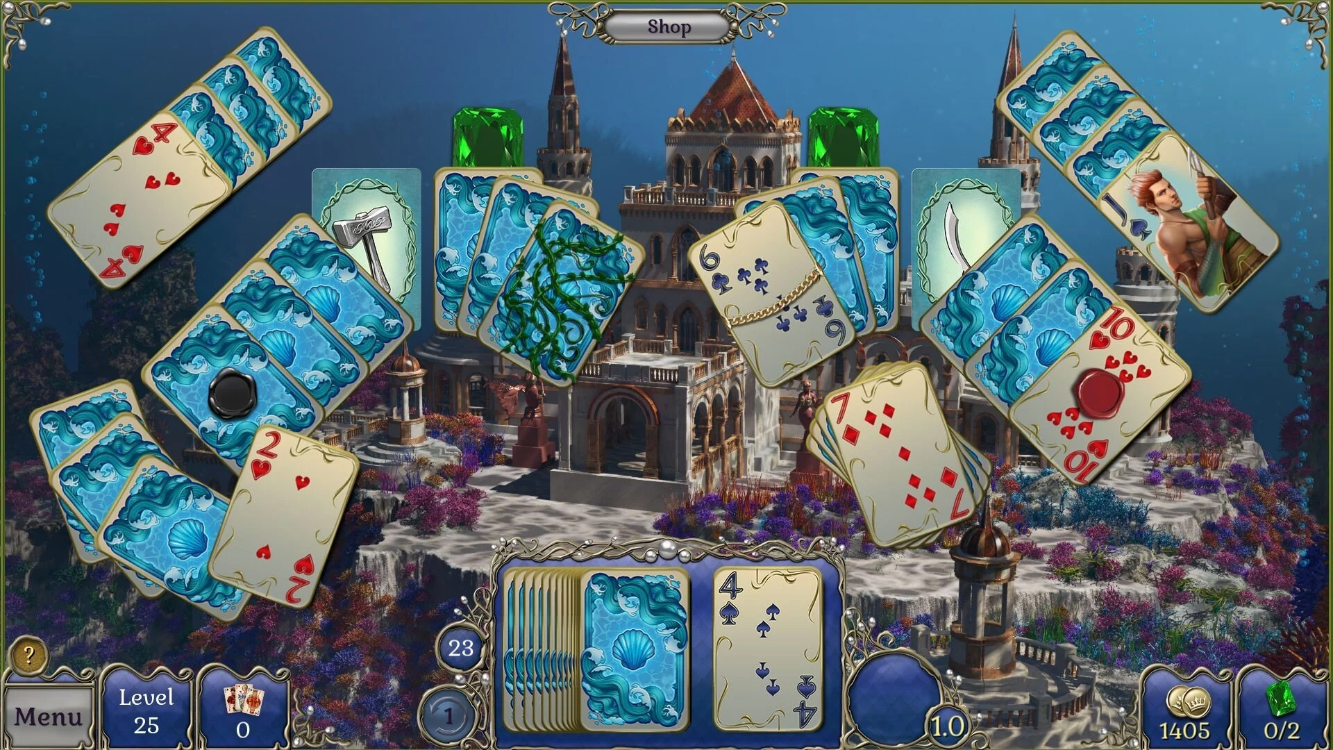 Изображение игры: Jewel Match Atlantis Solitaire 3 - Collector's Edition