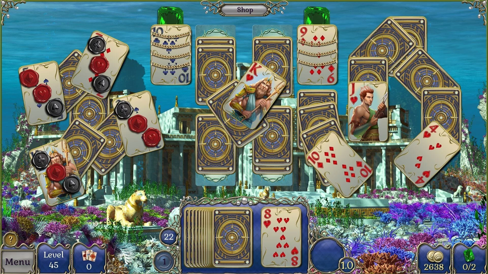Изображение игры: Jewel Match Atlantis Solitaire 3 - Collector's Edition