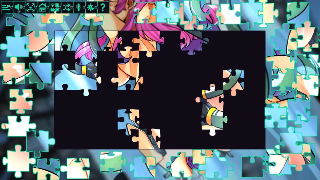 Изображение игры: Love Hentai and Puzzles: Cyberpunk Babes