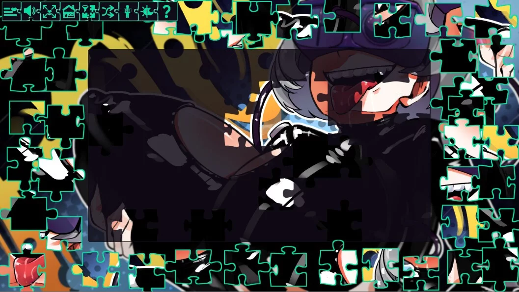 Изображение игры: Love Hentai and Puzzles: Cyberpunk Babes