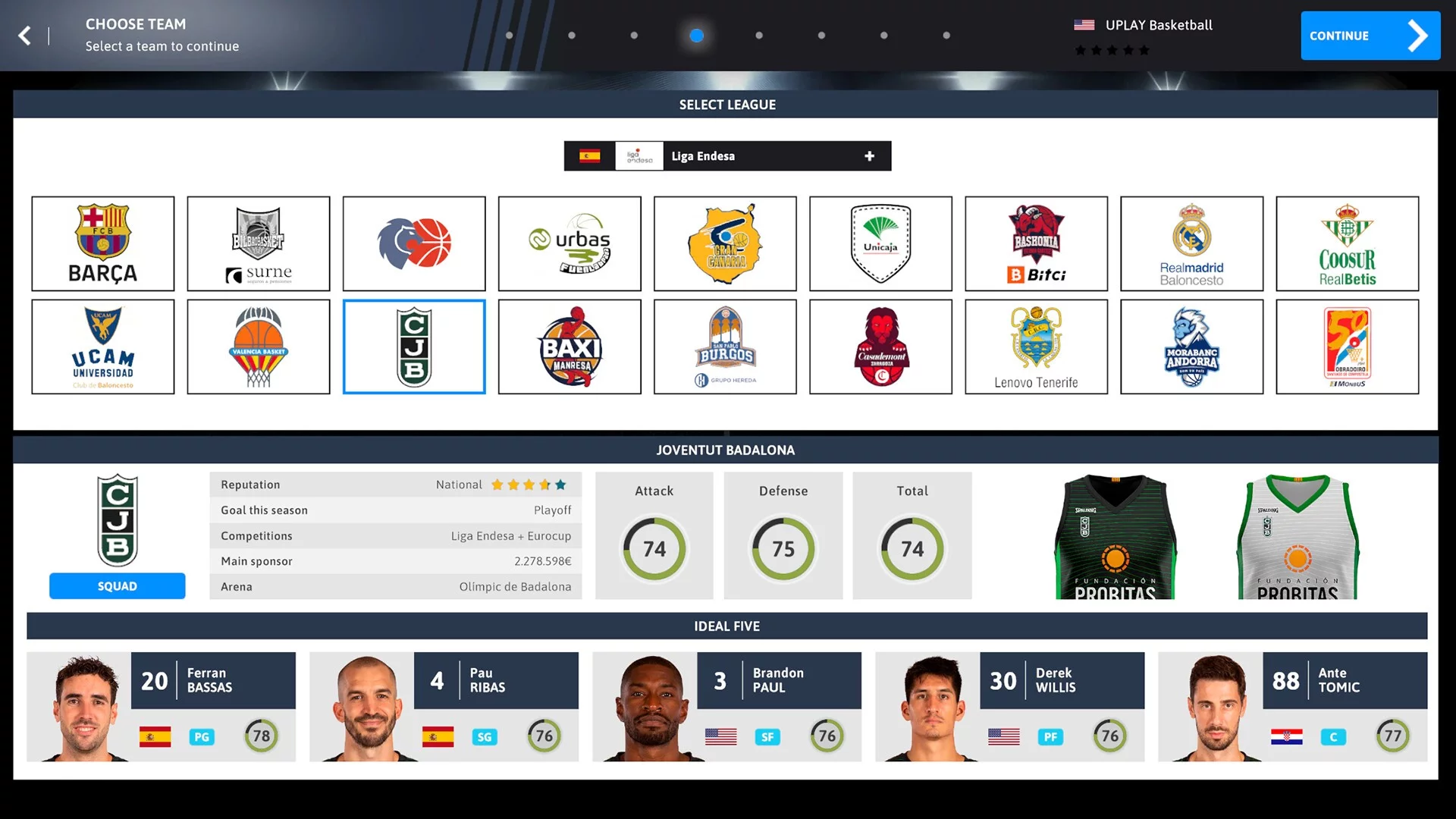 Изображение игры: International Basketball Manager 22