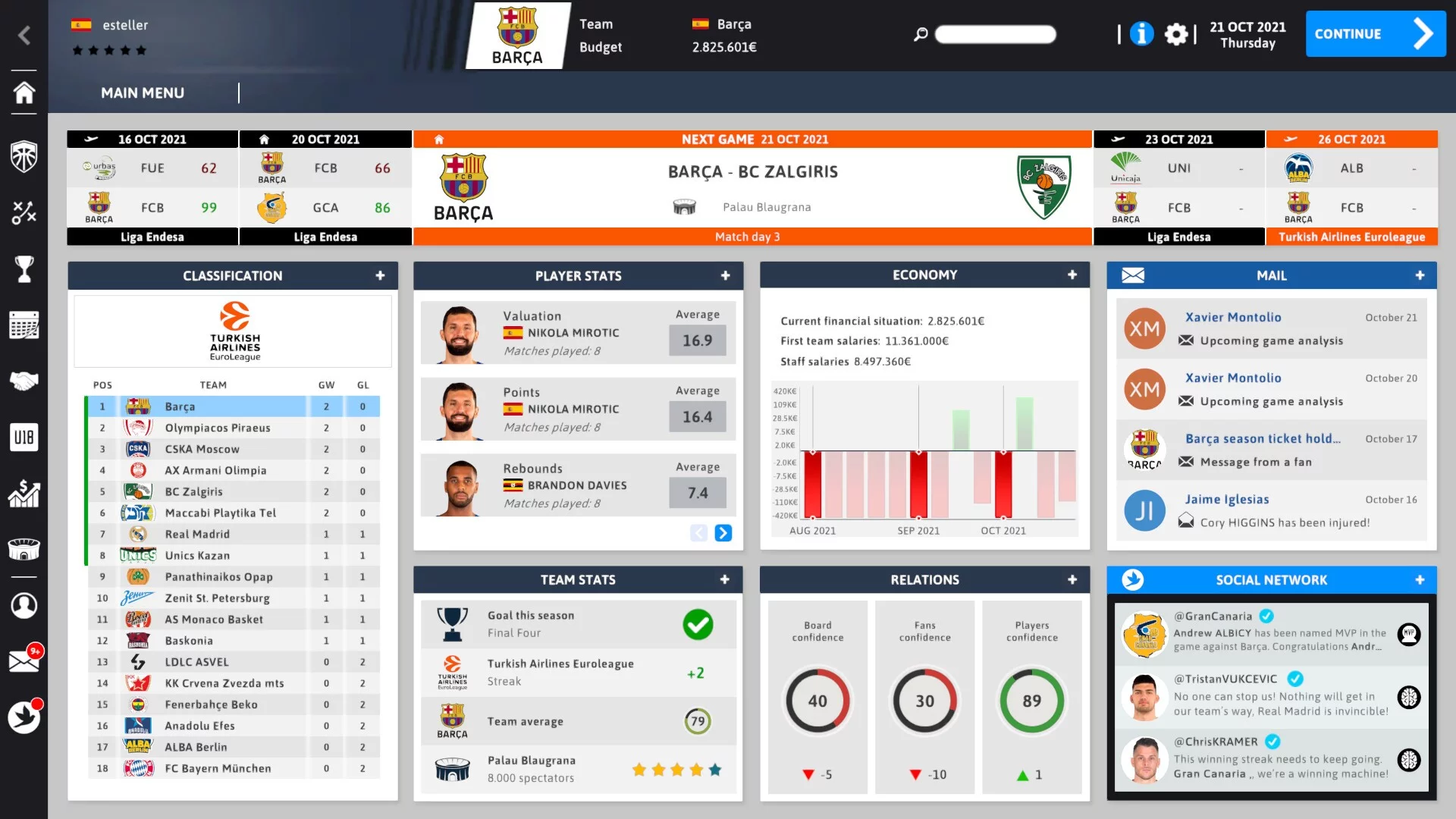 Изображение игры: International Basketball Manager 22