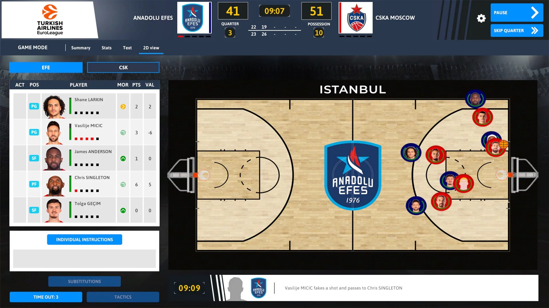 Изображение игры: International Basketball Manager 22