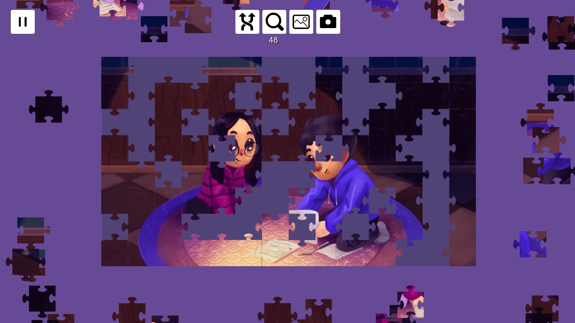 Изображение игры: Christmas With My Family - Jigsaw Puzzle