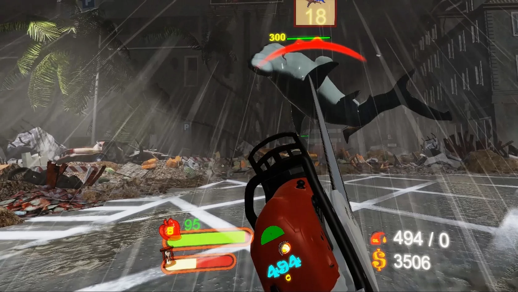 Изображение игры: Sharknado VR (Arcade Edition)