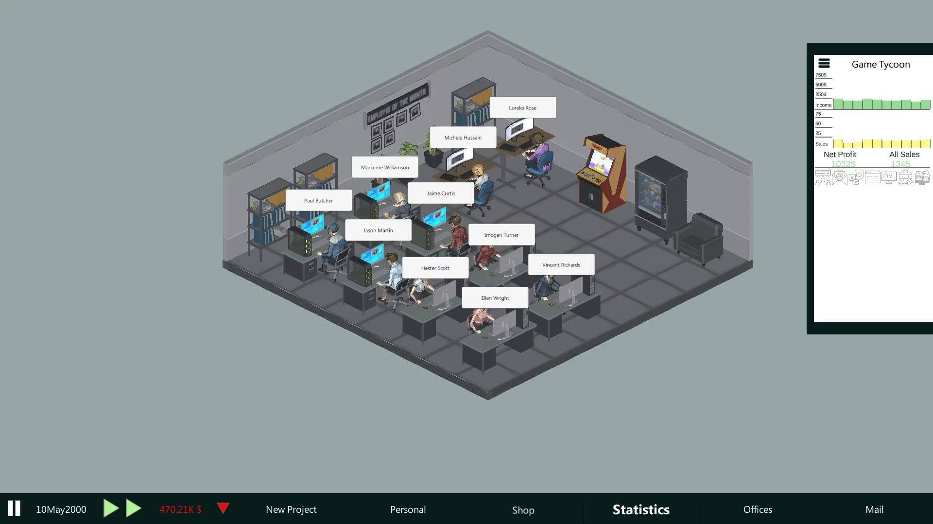 Изображение игры: Modern Game Tycoon