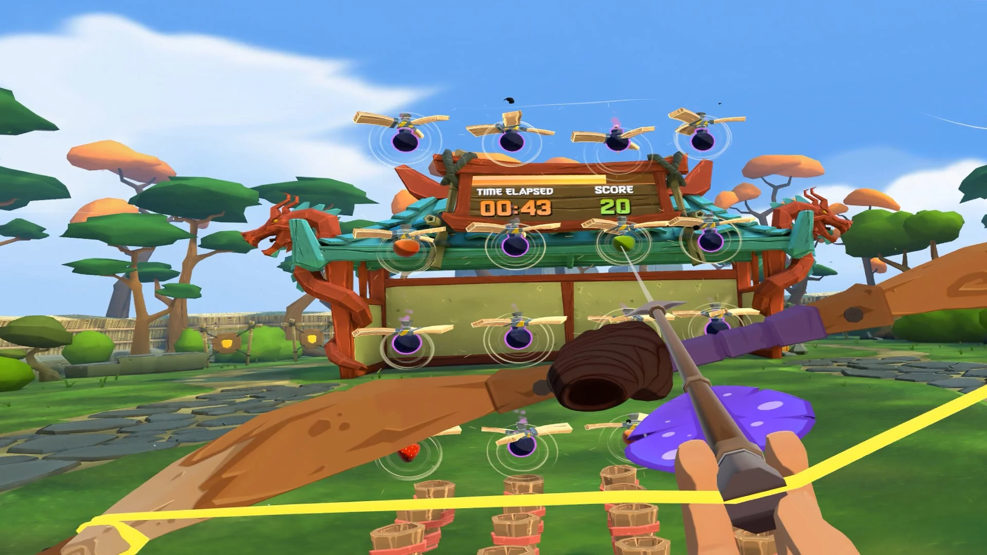 Изображение игры: Fruit Ninja VR 2