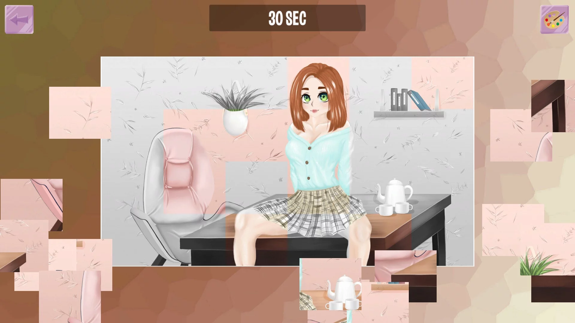 Изображение игры: Girls on puzzle 5