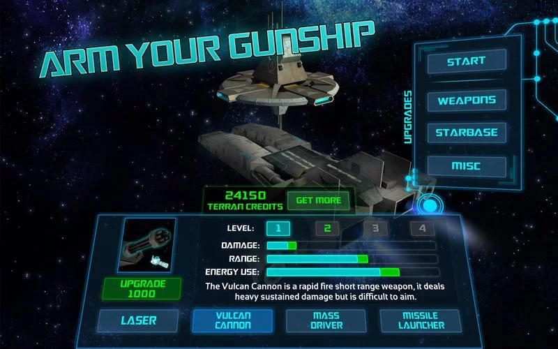 Изображение игры: Starbase Gunship