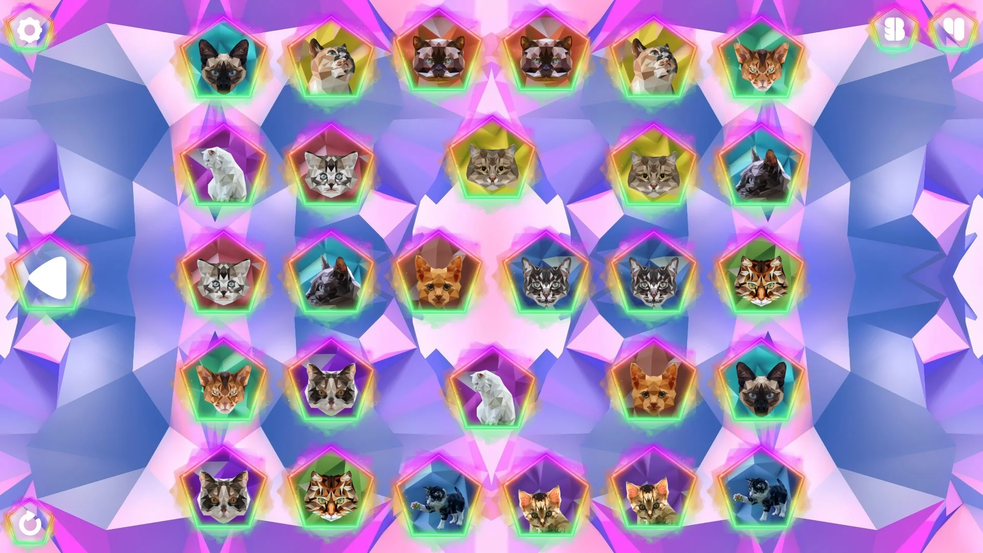 Изображение игры: Poly Memory: Cats