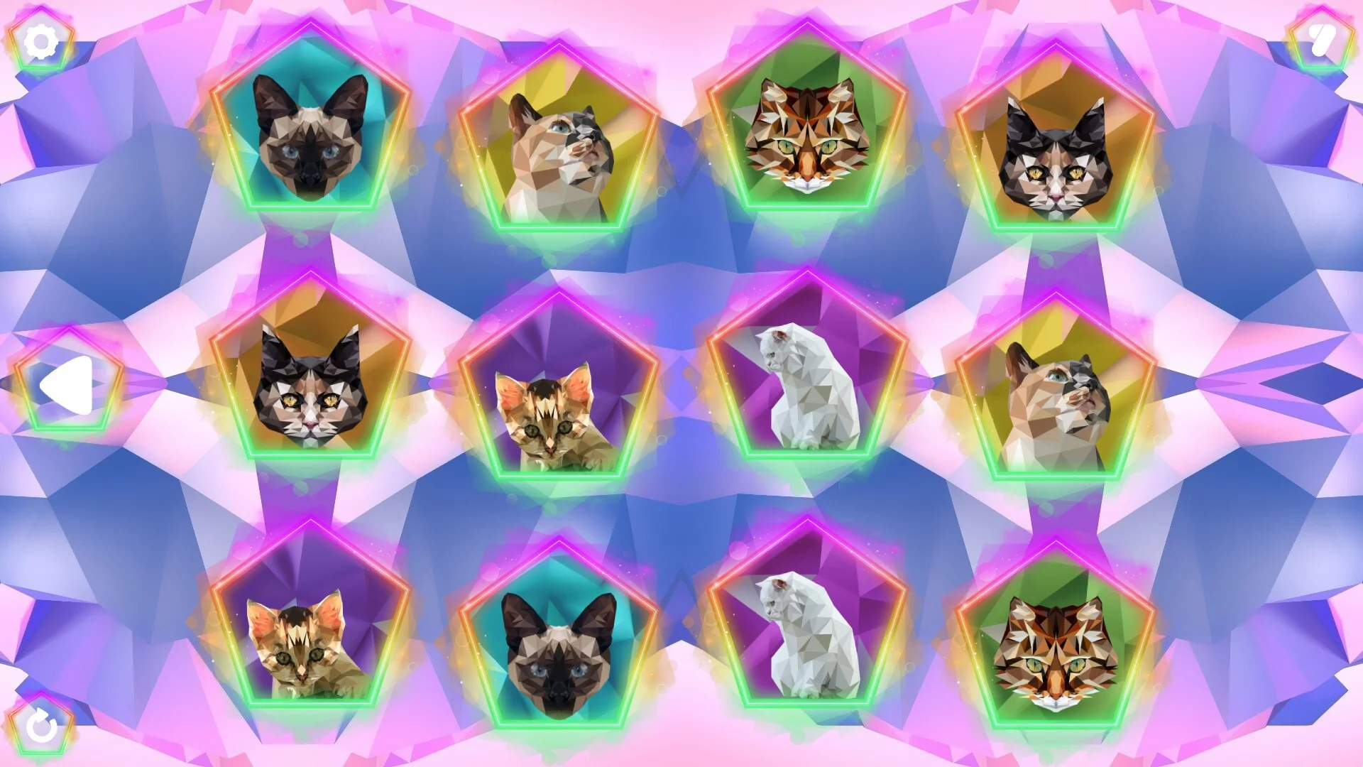 Изображение игры: Poly Memory: Cats