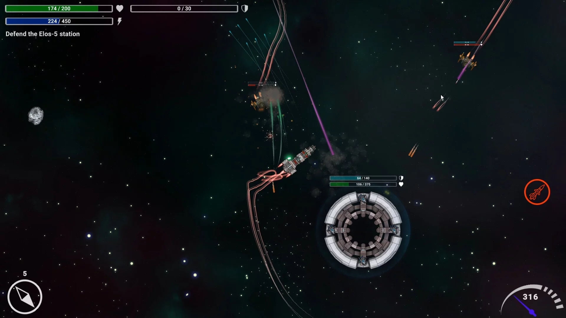 Изображение игры: Space Defender