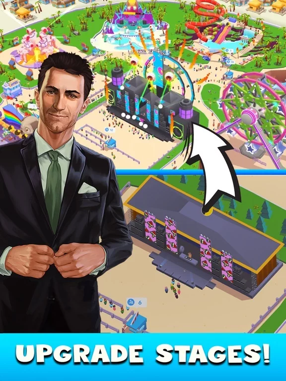 Изображение игры: Idle Music Festival Tycoon