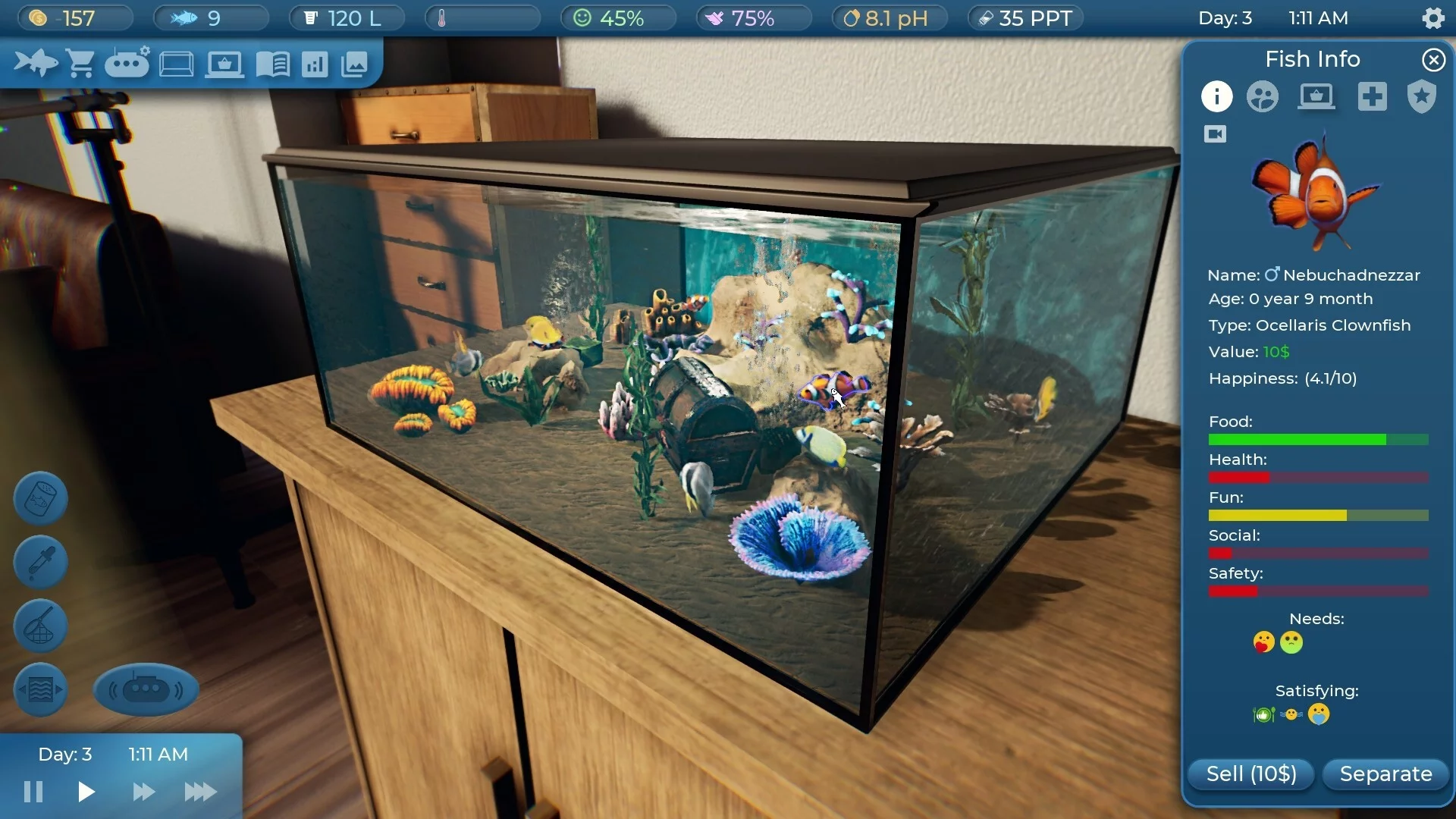 Изображение игры: Fishkeeper