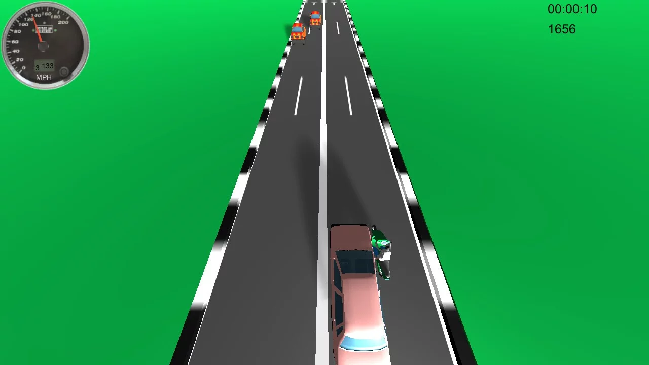 Изображение игры: Motorbike Traffic Splash