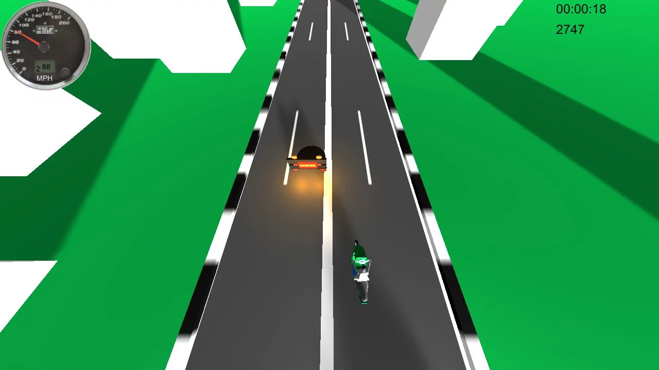 Изображение игры: Motorbike Traffic Splash