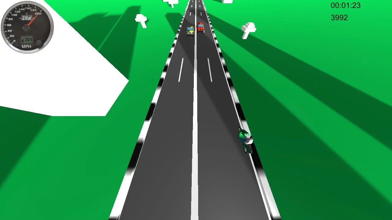 Изображение игры: Motorbike Traffic Splash
