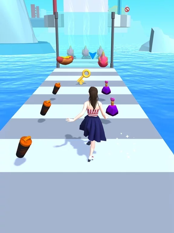 Изображение игры: Girl Runner 3D