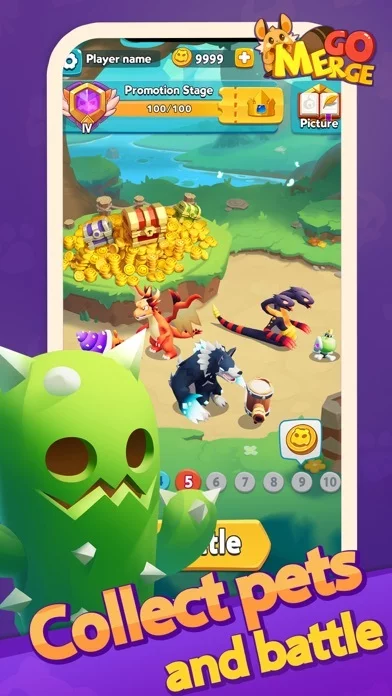 Изображение игры: Merge Go - Idle RPG & Monsters
