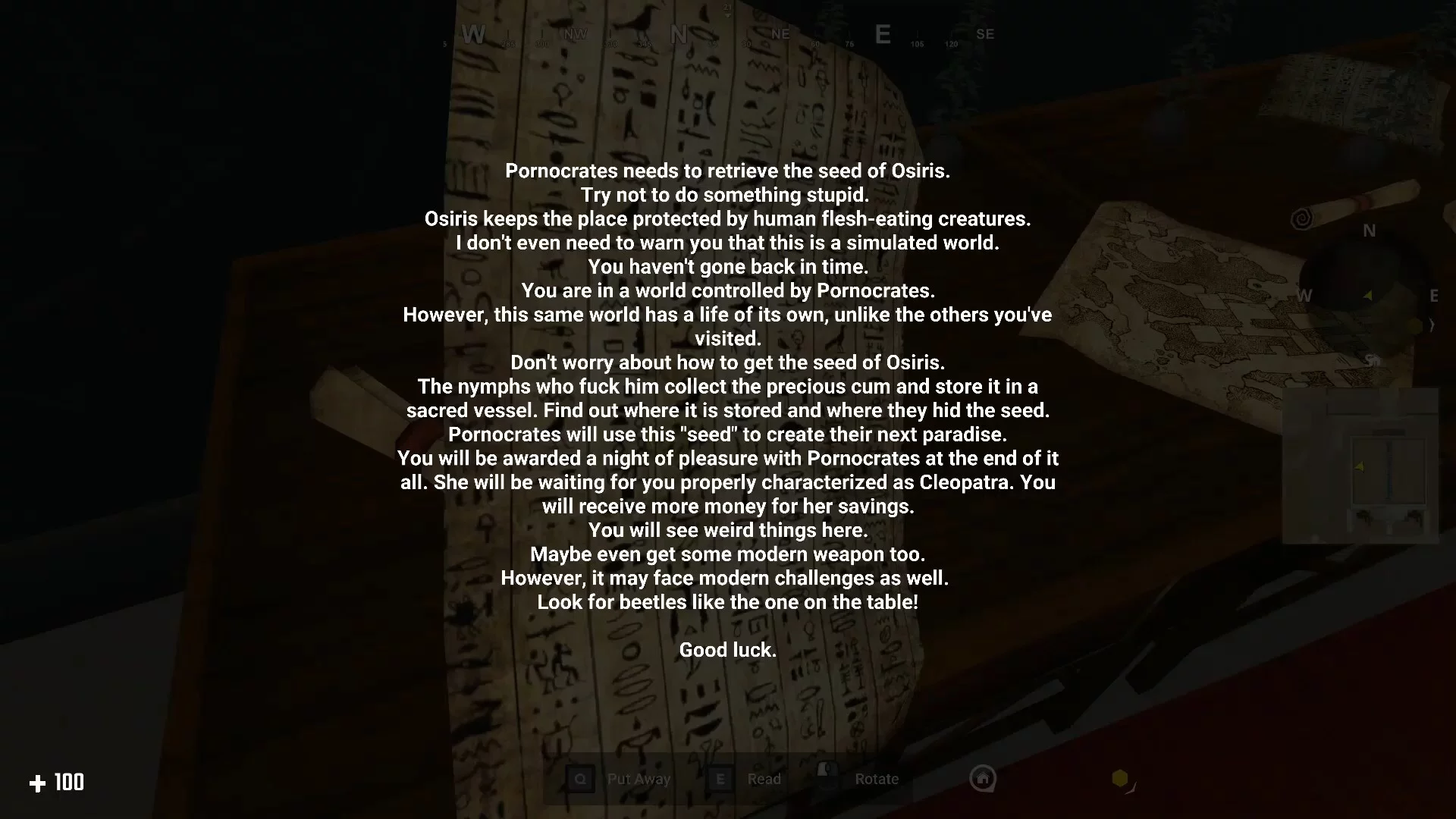 Изображение игры: Pornocrates: Osiris's Seed