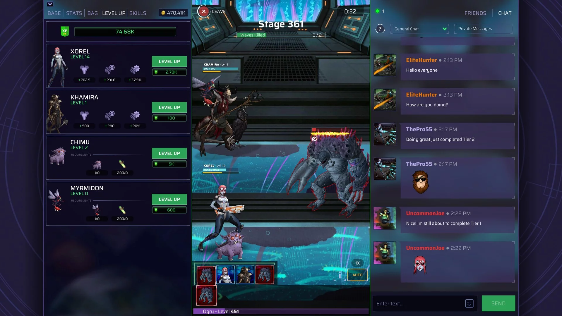Изображение игры: Darkzone: Idle RPG