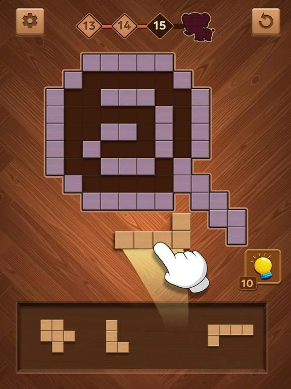 Изображение игры: Jigsaw Wood Block