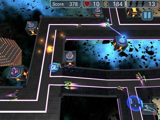 Изображение игры: Neon Defenders Premium Defense