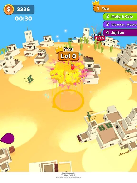 Изображение игры: Unnatural Disasters io