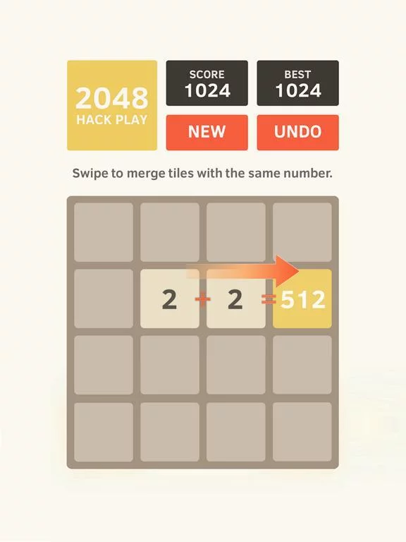 Изображение игры: 2048 Hack Play