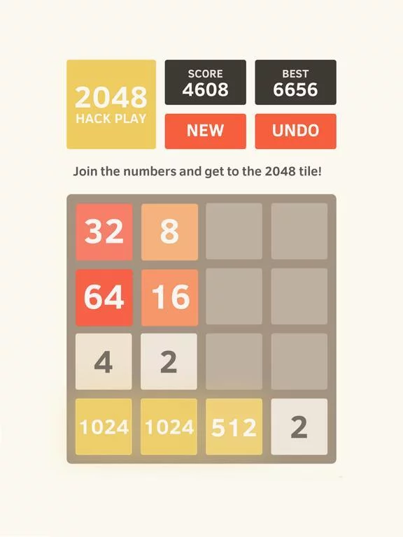 Изображение игры: 2048 Hack Play