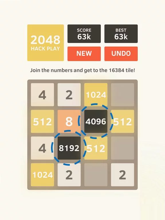 Изображение игры: 2048 Hack Play