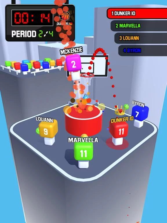 Изображение игры: Dunker.io - Basketball Game